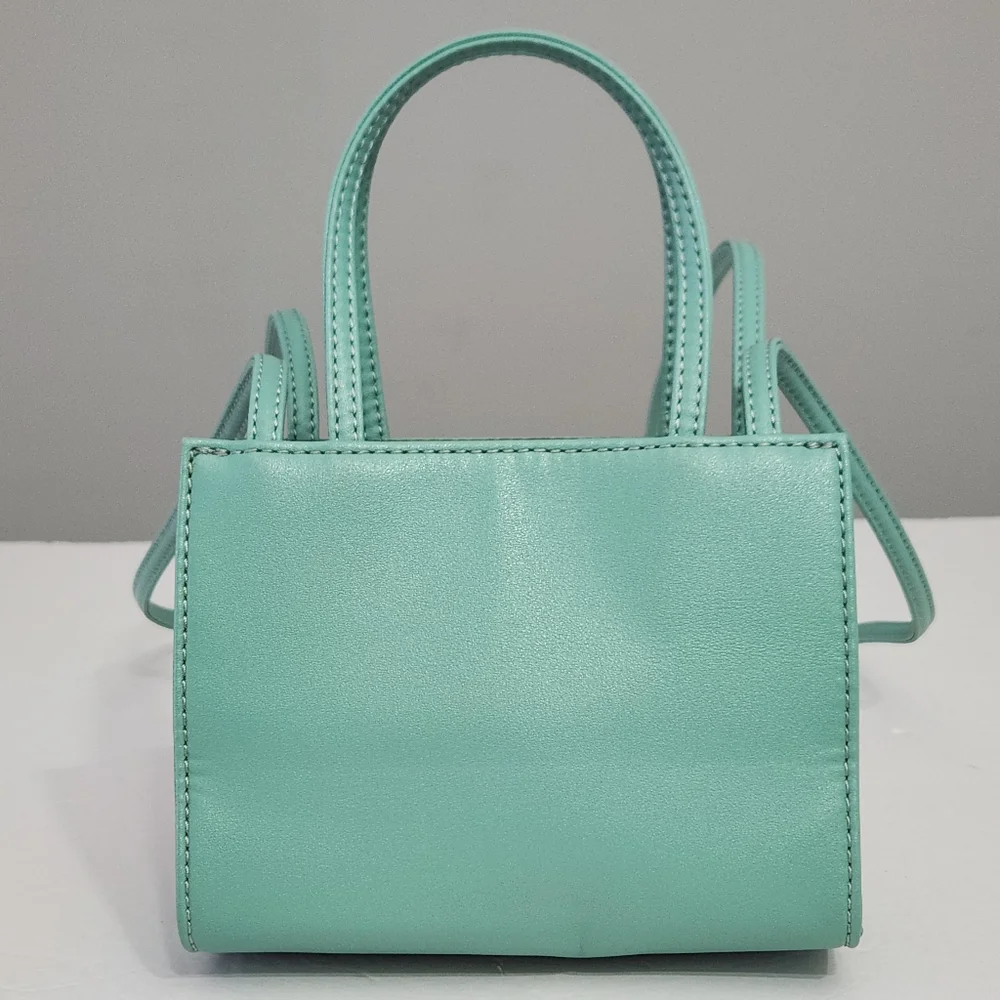 NEW TELFAR SMALL SHOPPING BAG TOTE IN SAGE GREEN